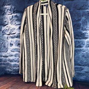 Southwestern Print Longline Boho Open cardigan